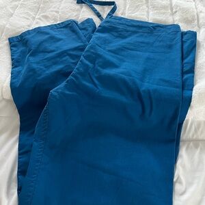 Women’s uniform works size small bright Blue scrub Pants nurse